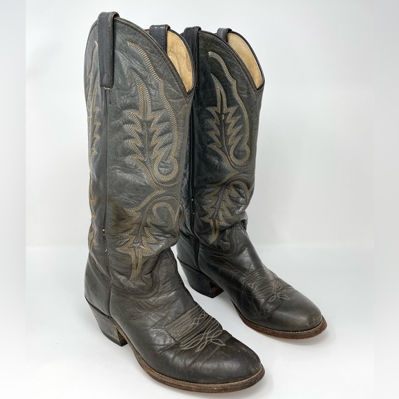Abilene Boot Co. Shoes - Abilene Vintage Leather Embroidered Western Cowboy Boots Women’s Size 7